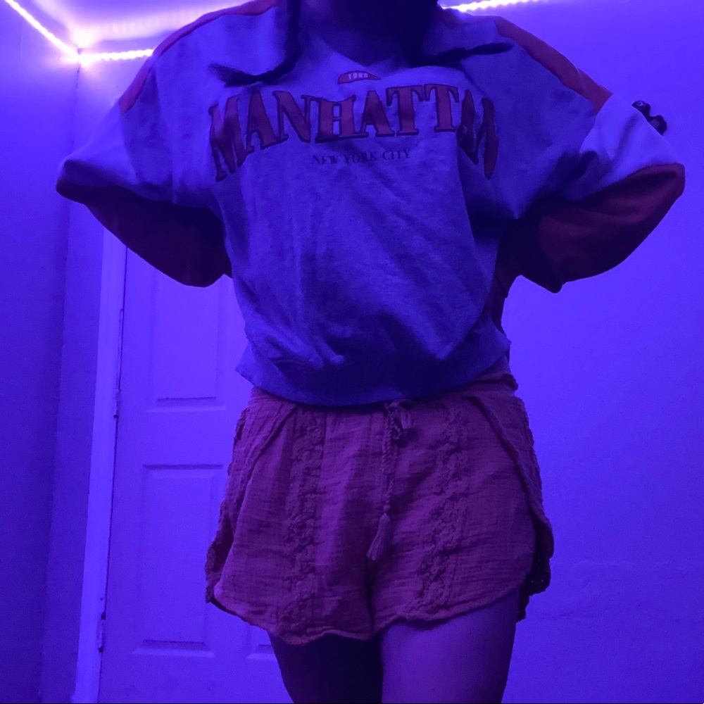 Thrifted yellow shorts
